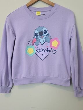 Disney Stitch Fleece Sweatshirt Girls 12